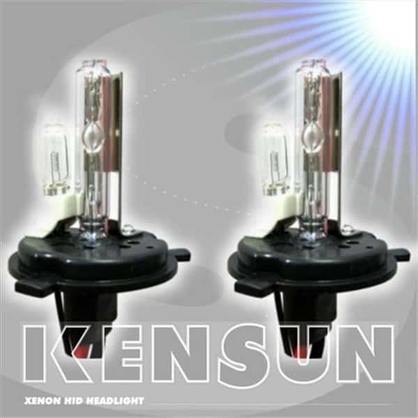 Kensun UN-K-Bulbs-H4 LH-6K HID Xenon Lo-Hi Halogen 6000K 35W AC Bulbs; Bright White