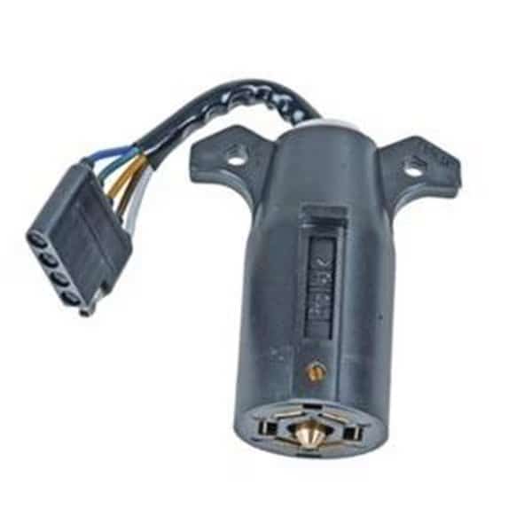 Pollak 12718 Tow Wiring 7-Way Rnd 5-Way Flat Adapter-Bulk