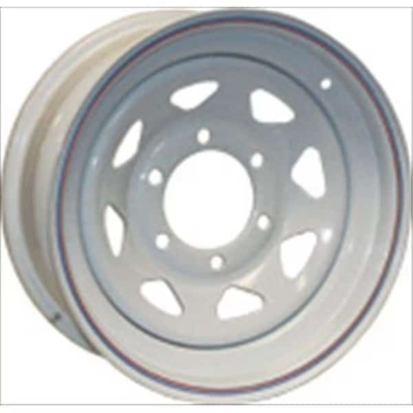 AMERICANA 20422 15 x 5 Tire & Wheel 5 Lug Wheel Spoke; White