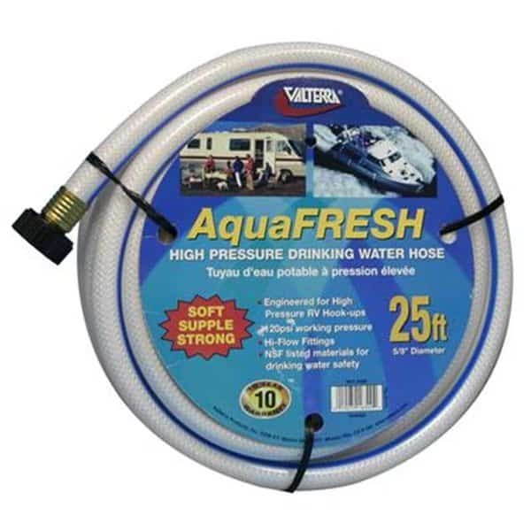 VALTERRA LLC W016300 Fresh Water Hose, White, 0.62 In. X 25 Ft.