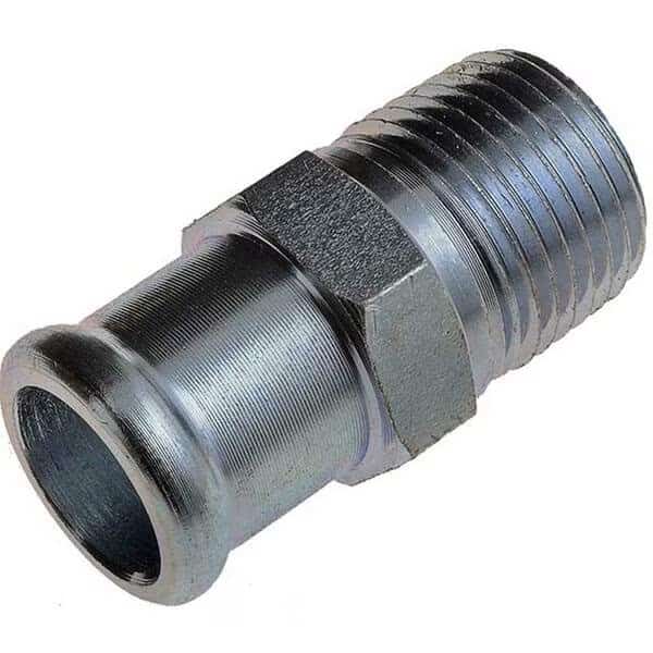 Heater Hose Connectors - 0.75 In. Hose x 0.5 In. Npt x 1.75 In. Long Nipple