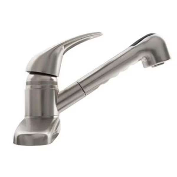 DURA FAUCET DFPK100SN Plastic Pull-Out RV Kitchen Faucet