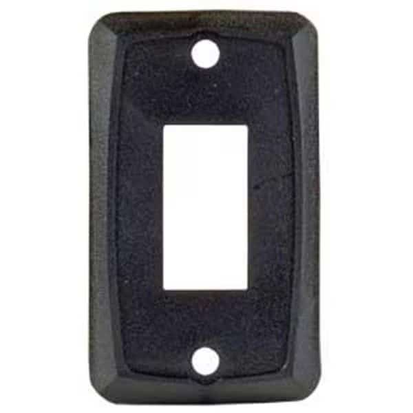 12855 Single Switch Plate Black