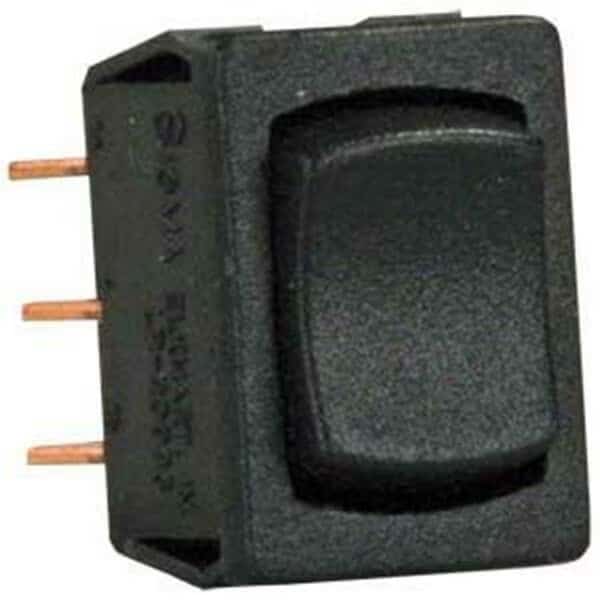 Dpdt Mini On-Off-On Switch - Black, Jr Products, Mfr#: J45-13345