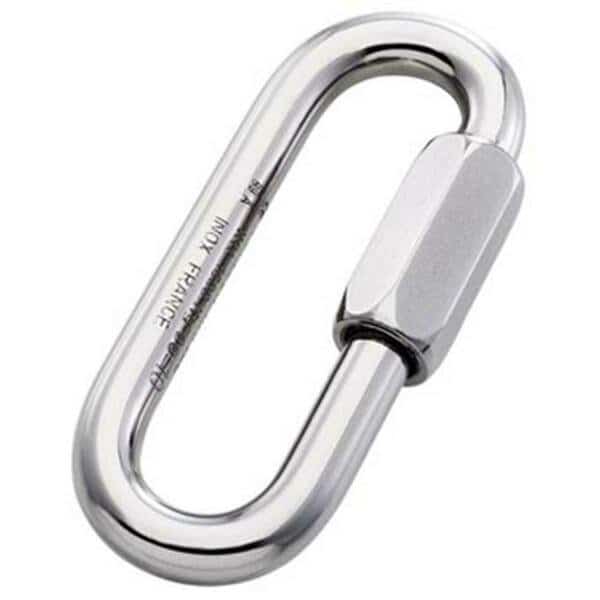 Steel Quick Link Long Stainless Plated, 7 mm.