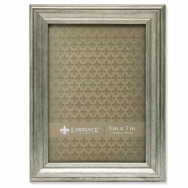 Lawrence Frames 536357 Sutter Burnished Picture Frame - Silver; 0.71 in.