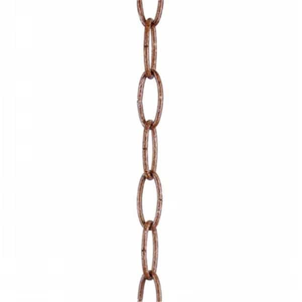 5 light Chain; Vintage Gold Leaf