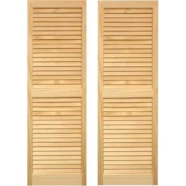 Exterior Louvered Shutters 15 x 51 in.