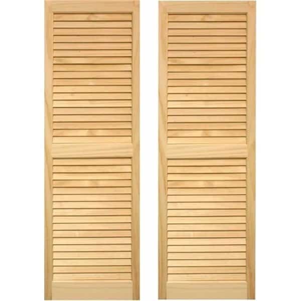 Exterior Louvered Shutters 15 x 59 in.