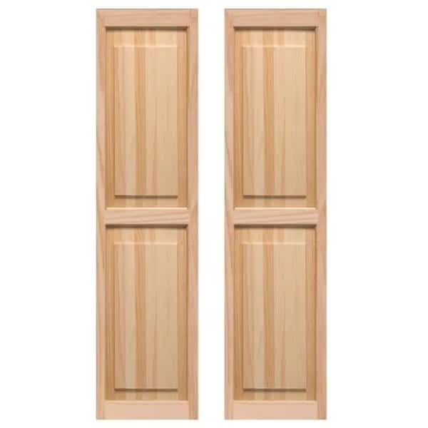 Exterior Raised Panel Shutters 15 x 51 in.
