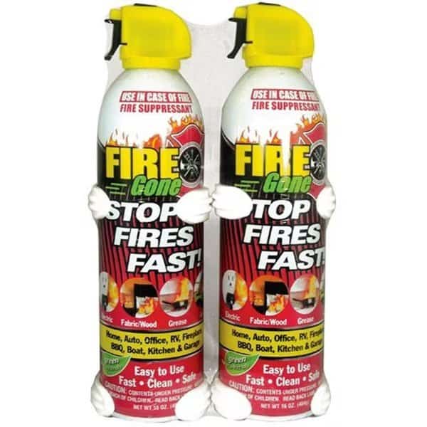Max Professional 2-FG-7209 Fire Gone Suppressant 2-pack w/Brackets - Pack of 6