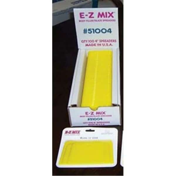 Plastic Filler, Glaze Spreaders, 4 In. Bodyfiller, Glaze Spreaders