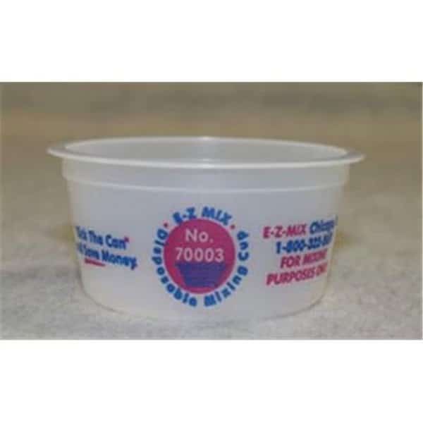 E-Z Mix EMX-70003 0.25-Pint Plastic Mixing Cups; Box Of 200