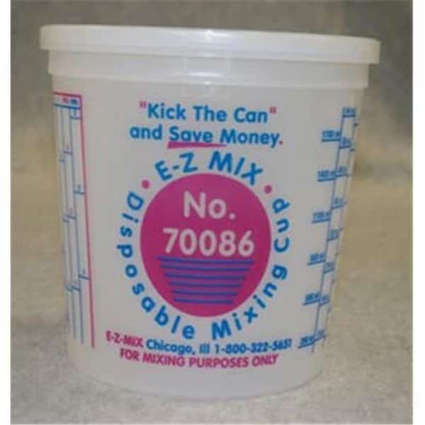 E-Z Mix EMX-70086 2.5-Quart Plastic Mixing Cups; Box Of 25