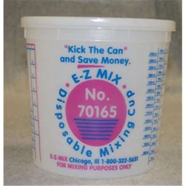 E-Z Mix EMX-70165 5-Quart Plastic Mixing Cups; Box Of 25