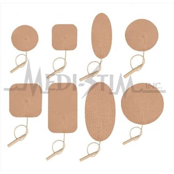 Infiniti EL3000T Medi - Stim Infiniti 1.25 in. Rnd; Pigtail Tan Cloth; Reusable Electrodes 4 Per Pkg