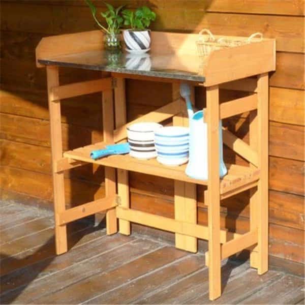 Merry Products PTB0080010010 Folding Utility Table & Potting Bench
