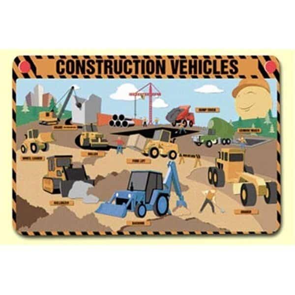 Construction Vehicles Placemat 4PK