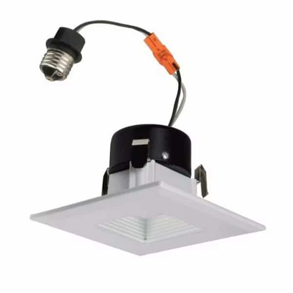 3 in. Square LED Recessed Downlight in 3000K, White