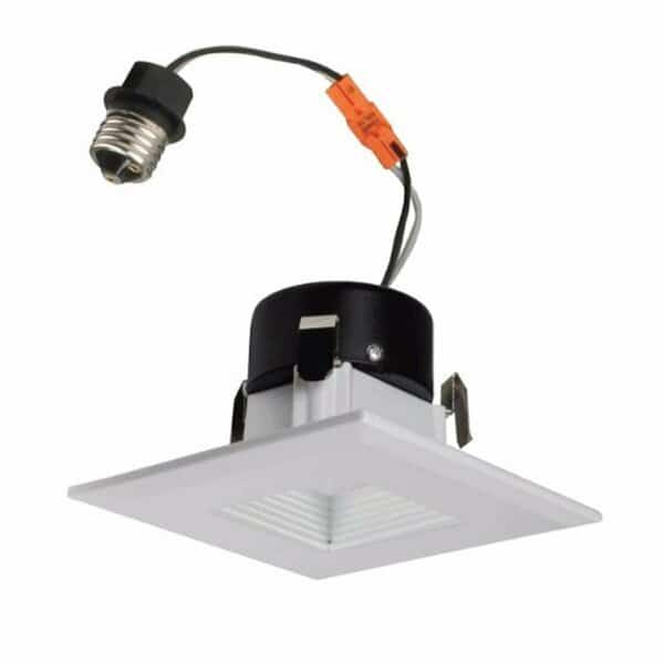 6 in. Square LED Recessed Downlight in 2700K, White