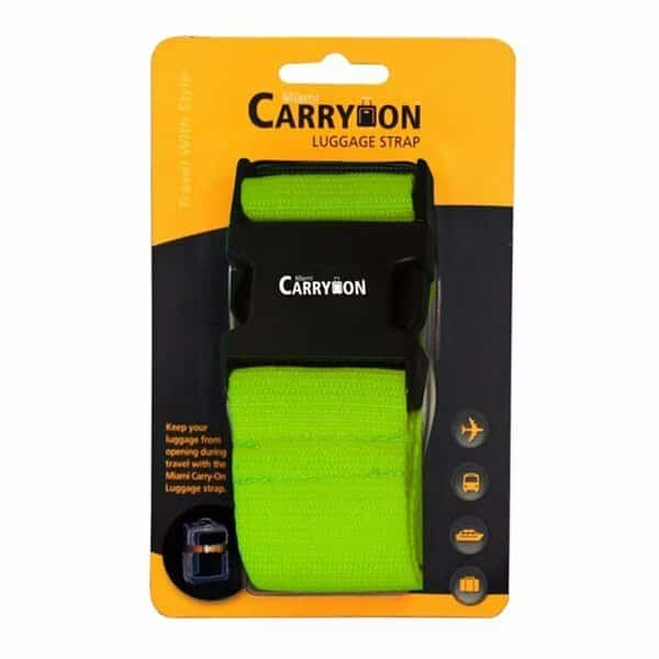 Regular Luggage Strap In A Blister - Green
