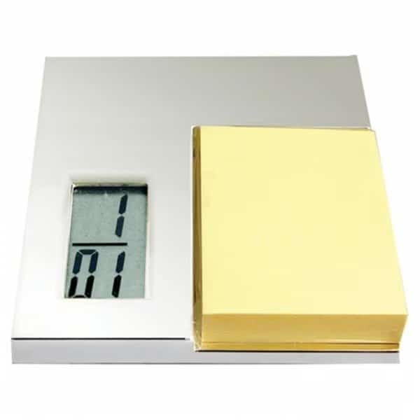 Clk Lcd Memo Pad Silver