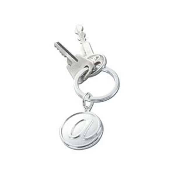 Key Ring at Sign Silver