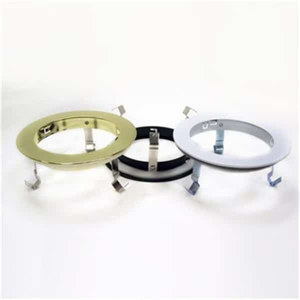 Nora Lighting NOR-401W 0.87 in. White Designer Metal Oversize Ring For 4 in. Trim