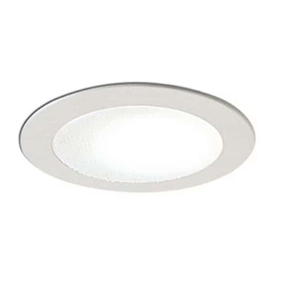 Nora Lighting NL-422W 4 in.;LV;SHWR TRIM;ALB.;WHITE RIN