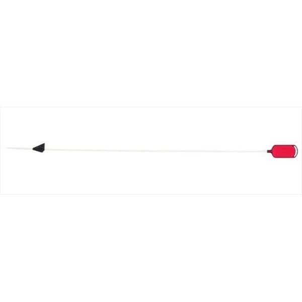 Nuvue 2706 Red Oval Lens; White Shaft - 46 In.