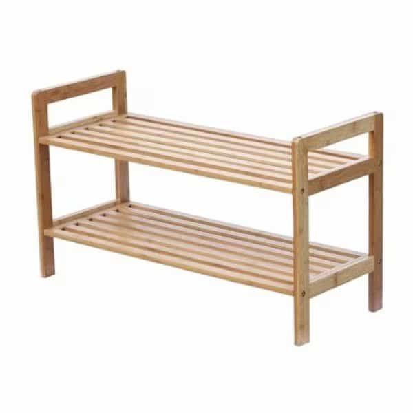 2 Tier Bamboo Shoe Rack