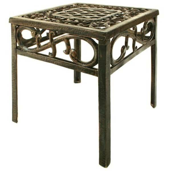 Oakland Living 2106-AB - Mississippi Square End Table - Antique Bronze