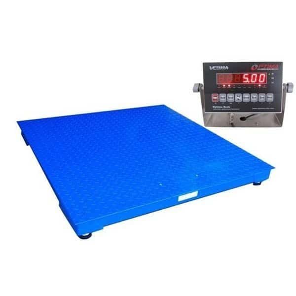 Optima Scales OP-916-5x7-10 NTEP Heavy Duty Pallet Scale - 5 x 7 ft.; 10K lb. x 2 lb.