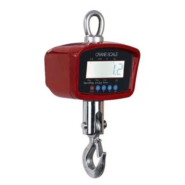 Optima Scales OP-924B-500 General Purpose Crane Scale - 500 lbs x 0.2 lb. LCD Display