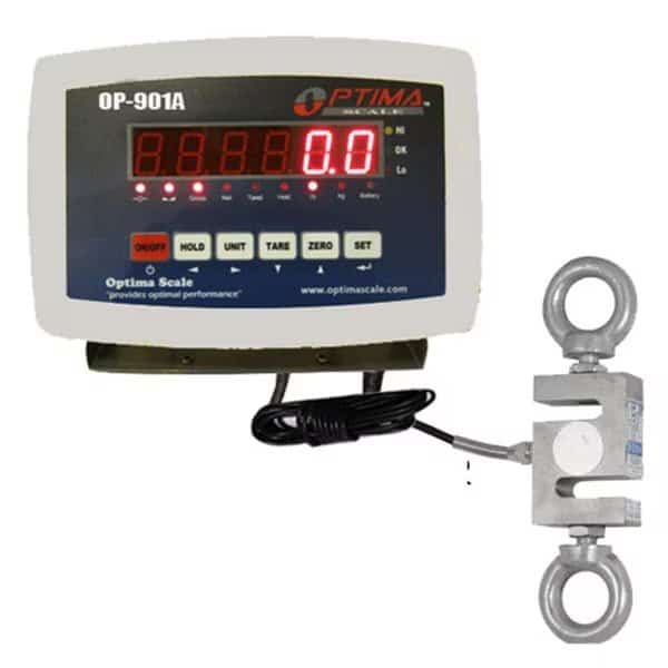 Hanging Scale - 500 lbs x 0.1 lb., Optima Scales, Mfr#: OP385066