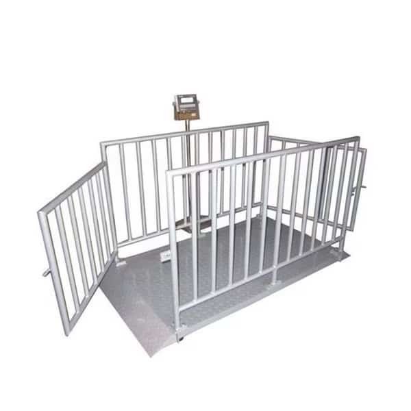 Optima Scales OP-930-5x3-5k Caged Livestock Scale - 5 x 3 ft.