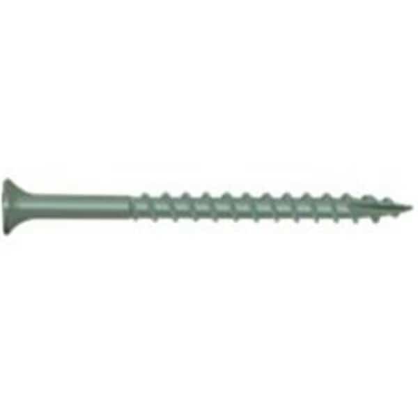 Deck Screw, #2 x 2-1/2 in, Steel, Flat Head, Torx Drive