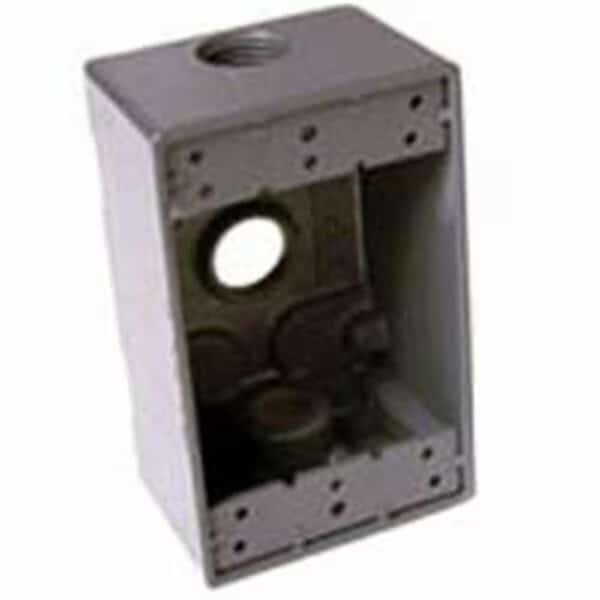 Electrical Box, Outlet Box Type, 1 Gang, Aluminum