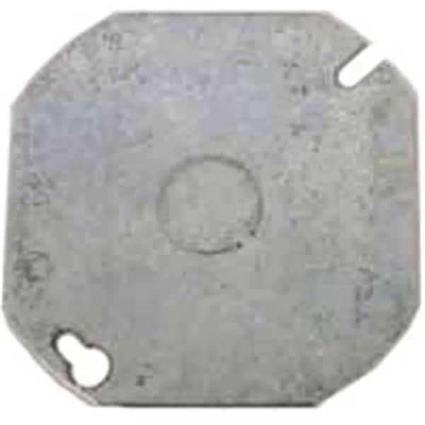 724 4 in. Oct Blank Cover With .5 KO