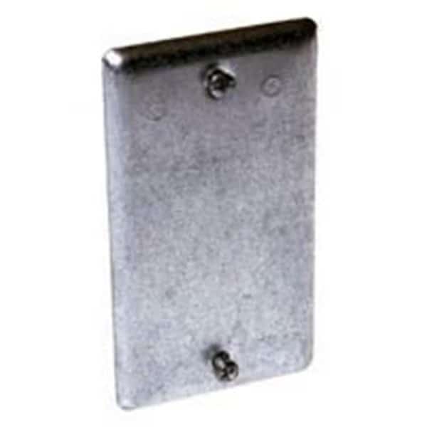 Electrical Box Cover, Steel, Blank Cover