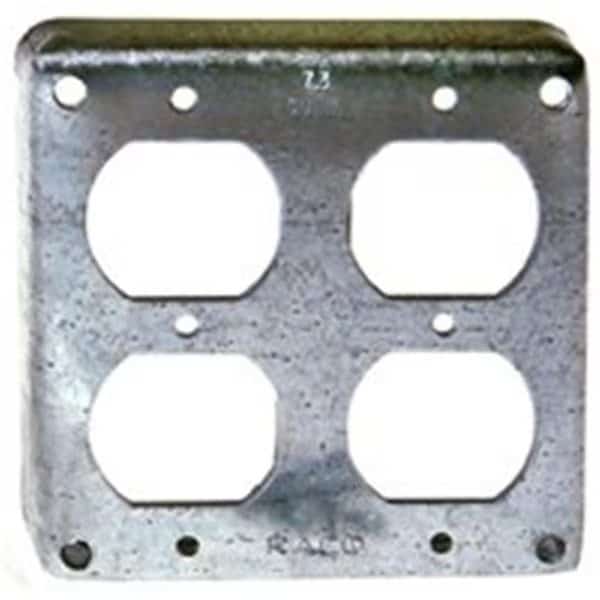 Electrical Box Cover, Square, Duplex Receptacle Cover