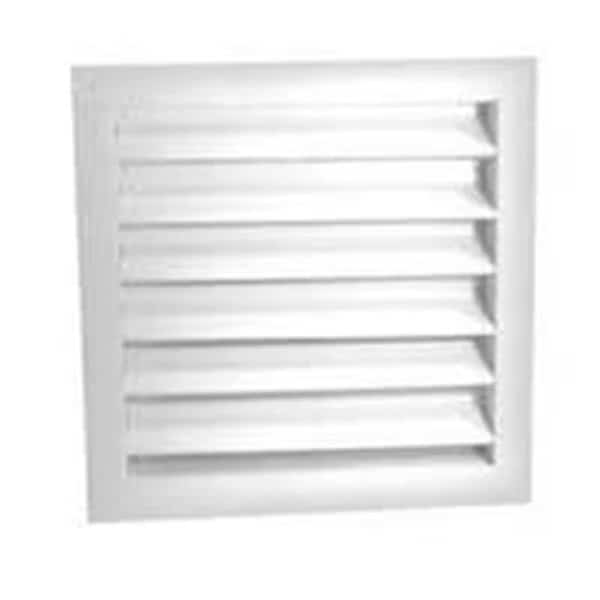 DA1424W White Aluminum Dual Louvers, 14 x 24 In.