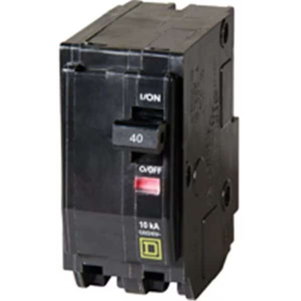 Circuit Breaker, QO Series, 40A, 2 Pole, 120/240V AC, 10kA at 120/240V AC