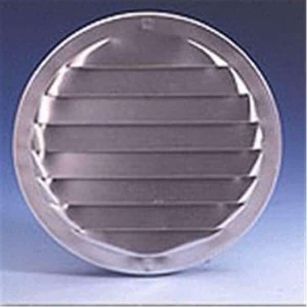 R lb-1001 1 in. Round Aluminum Screen Louver- Brown