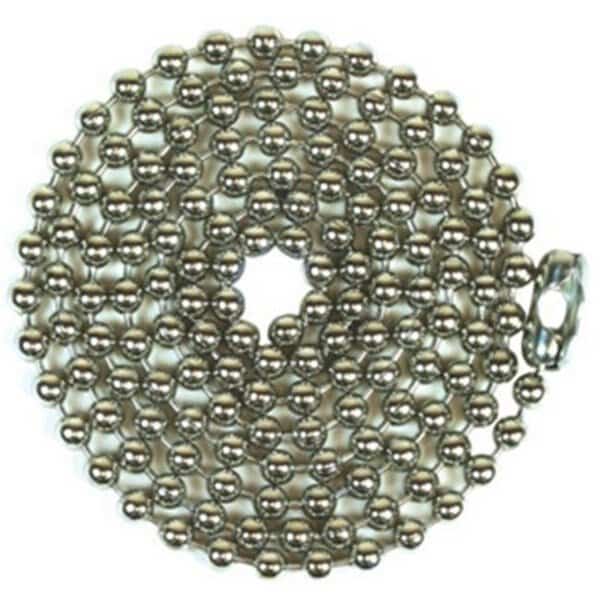 Specialty Hardw 94995 No. 10 Bead Chain With Connector - Nickel Plated; 3 ft.