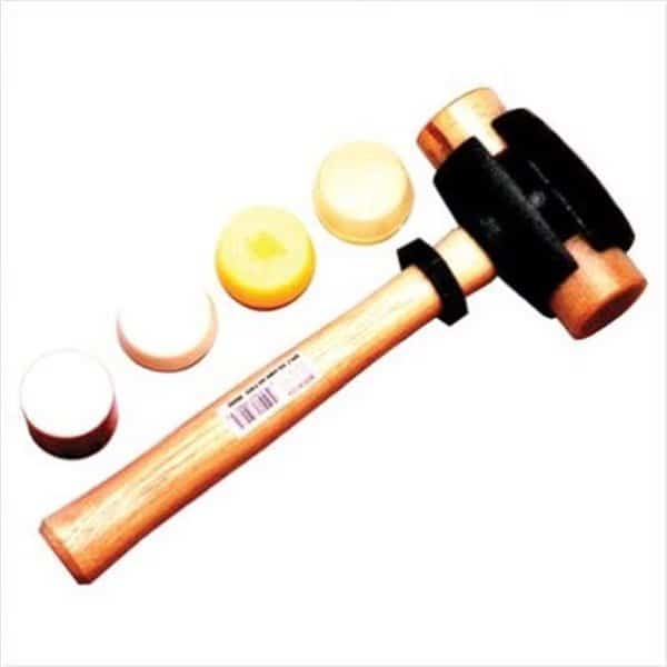 Garland Mfg 311-31004 Split-Head Hammer  2 in Dia.  14 in handle  Rawhide