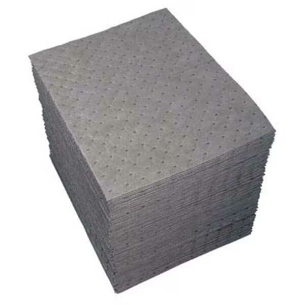 15 Inchx19 Inch Gray Dimpled Sorbent Pad