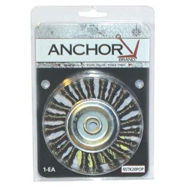 Anchor 4 Inch Ss Knot Wheel 4 Inchx.020Ss M10X1.25 Pop