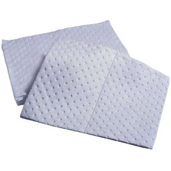 Sorbent Pad, Oil, 15 in x 19 in, White