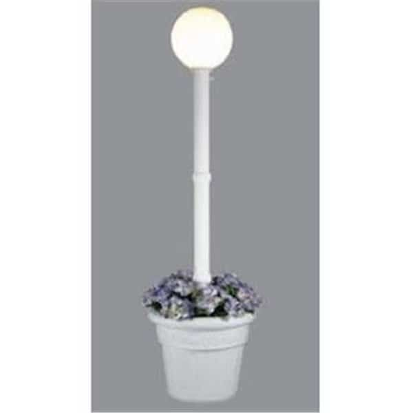 Patio Living Concepts 68001 Milano Single White Globe Planter - White
